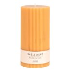 Bougie striée parfumée jaune h18, 1000g Bougie striée parfumée jaune h18, 1000g