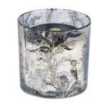 Bougie en verre noir et doré Bougie en verre noir et doré