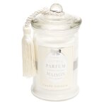 Bougie en verre parfum vanille blanche h15, 265g