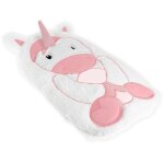 Bouillotte licorne en fourrure rose et blanche pour enfant Bouillotte licorne en fourrure rose et blanche pour enfant