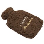 Bouillotte marron avec enveloppe en fourrure Bouillotte marron avec enveloppe en fourrure