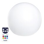 Boule lumineuse sans fil flottante led poly�thyl�ne multicolore d50cm