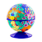 Boule � sucre bleu composants �lectriques 13 x 13 x 14 cm