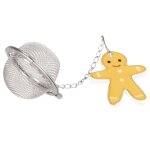 Boule  th  breloques en grs pain d'pices