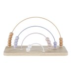 Boulier arc - en - ciel rose, bleu, blanc et beige Boulier arc - en - ciel rose, bleu, blanc et beige