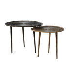 Bouts de canapé en aluminium noir et bronze (x2) Bouts de canapé en aluminium noir et bronze (x2)