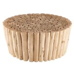 Bout de canapé en bois d'eucalyptus Bout de canapé en bois d'eucalyptus