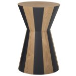 Bout canap� en bois noir unique