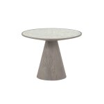 Bout de canapé en chêne et verre l60 cm Bout de canapé en chêne et verre l60 cm