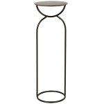 Bout de canapé en métal noir Bout de canapé en métal noir