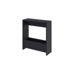 Bout de canap� avec rangement l55 cm - effet bois noir