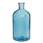 Bouteille dco h. 28cm en verre escale
