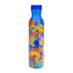 Bouteille isotherme 75 cl bleu acier inoxydable 28 x 0 x 7 cm