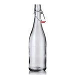 Bouteille en verre 75cl avec bouchon mcanique