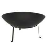 Brasero barbecue rond acier 59 cm noir