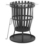 Brasero rond en acier noir Brasero rond en acier noir