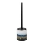 Brosse de toilette et pot en porcelaine réactive Brosse de toilette et pot en porcelaine réactive