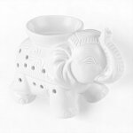 Brûle parfum en céramique laquée blanc - h11cm Brûle parfum en céramique laquée blanc - h11cm