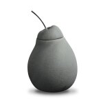Br�le - parfum forme poire en ciment gris mat - h 12 (hors tige)