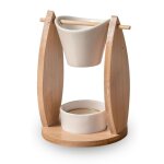 Brle parfum voile en cramique et bambou