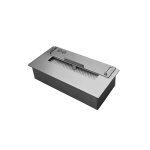 Brleur en acier pour chemine  thanol et rgulateur de flamme 1l