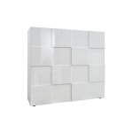 Buffet 2 portes - l121 cm - blanc Buffet 2 portes - l121 cm - blanc