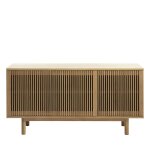Buffet 3 portes en bois l143cm - bois clair Buffet 3 portes en bois l143cm - bois clair