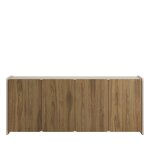 Buffet 4 portes en bois l180cm - bois fonc�