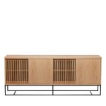 Buffet 4 portes en bois l188cm - bois clair Buffet 4 portes en bois l188cm - bois clair
