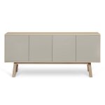 Buffet 4 portes en frne 180 cm, hauteur 94 cm