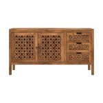 Buffet ajour en bois de manguier