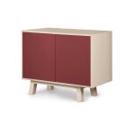 Buffet bas 2 portes 100 cm, en frne