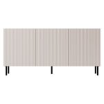 Buffet bas 3 portes ouverture par pression l156cm écru Buffet bas 3 portes ouverture par pression l156cm écru