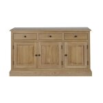 Buffet bas 3 portes 3 tiroirs en chne massif