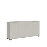 Buffet bas 4 portes 172x40x83 cm effet bois cachemire