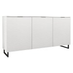 Buffet bas contemporain 150 cm blanc / noir Buffet bas contemporain 150 cm blanc / noir