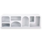 Buffet bas navalor l160cm design arches style troglodyte blanc