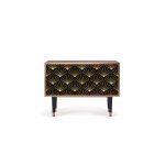 Buffet bas noir 2 portes l 94 cm Buffet bas noir 2 portes l 94 cm