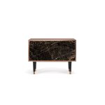 Buffet bas noir 2 portes l 94 cm Buffet bas noir 2 portes l 94 cm