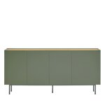 Buffet en bois 4 portes 3 tiroirs l165cm - vert amande
