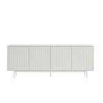 Buffet en bois 4 portes 3 tiroirs l211cm - blanc