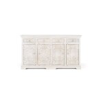 Buffet en bois manguier blanc vieilli Buffet en bois manguier blanc vieilli
