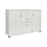 Buffet effet bois beige 120x40 cm