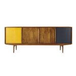 Buffet enfilade vintage 4 portes en manguier Buffet enfilade vintage 4 portes en manguier