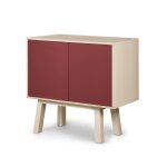 Buffet en frne 2 portes 100 cm, hauteur 94 cm