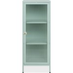 Buffet haut 1 porte vitrée vert menthe Buffet haut 1 porte vitrée vert menthe