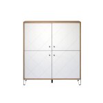 Buffet haut 4 portes blanc mat - l123 cm Buffet haut 4 portes blanc mat - l123 cm