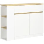 Buffet meuble de rangement avec 2 portes blanc Buffet meuble de rangement avec 2 portes blanc