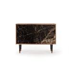 Buffet noir 2 tiroirs et 2 portes l 115 cm Buffet noir 2 tiroirs et 2 portes l 115 cm