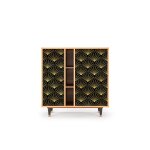 Buffet noir 3 portes l 94 cm Buffet noir 3 portes l 94 cm
